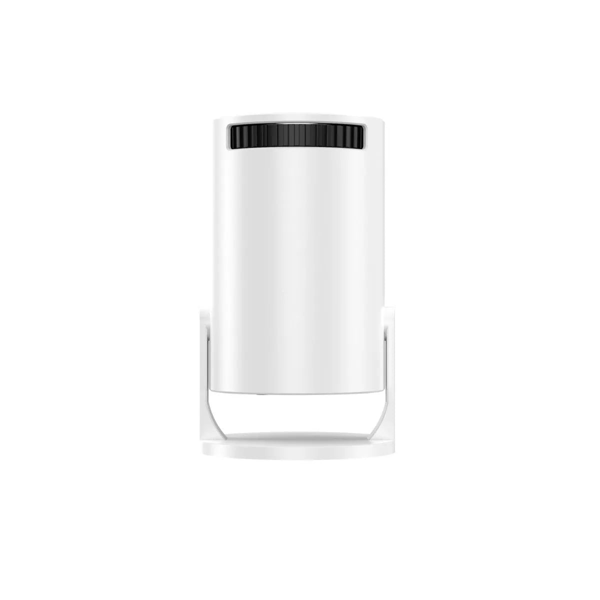 White portable mini wireless projector for home HD viewing.