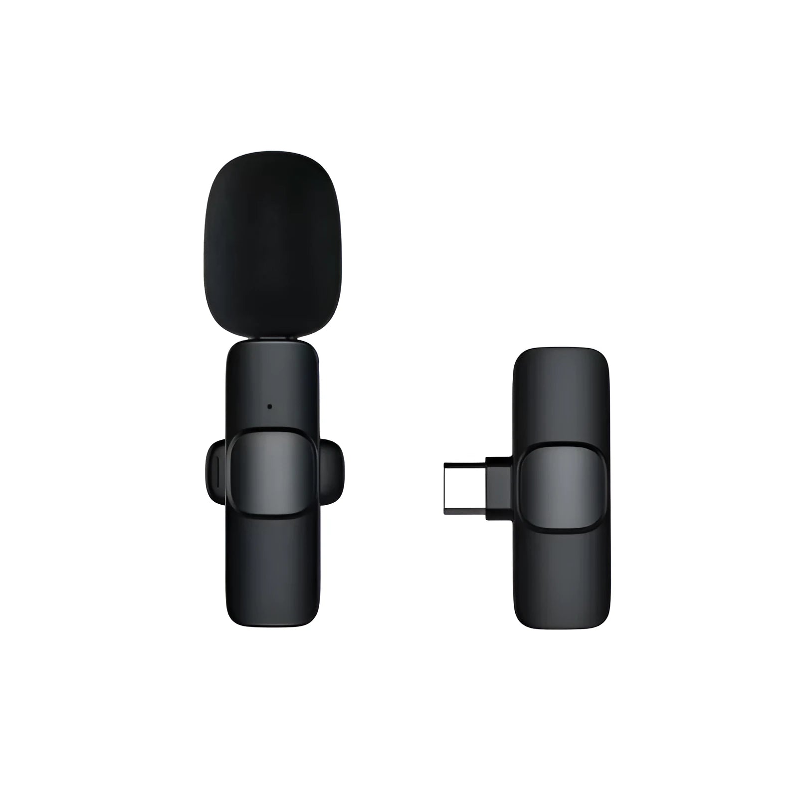 Wireless lavalier noise reduction microphone with 2.4GHz Bluetooth and rechargeable battery