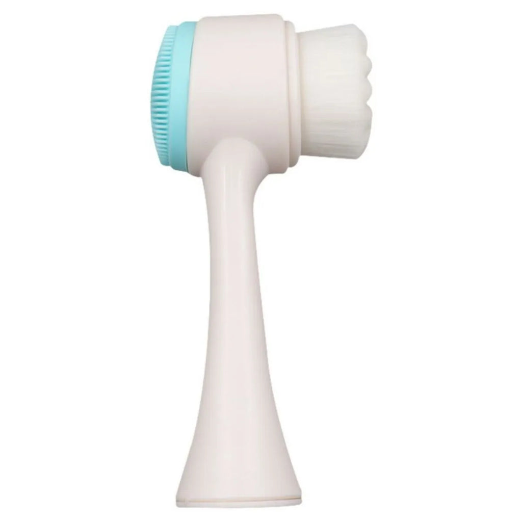 Blue nylon pet paw brush for dogs and cats measuring 13.5 cm long