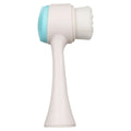 Blue nylon pet paw brush for dogs and cats measuring 13.5 cm long