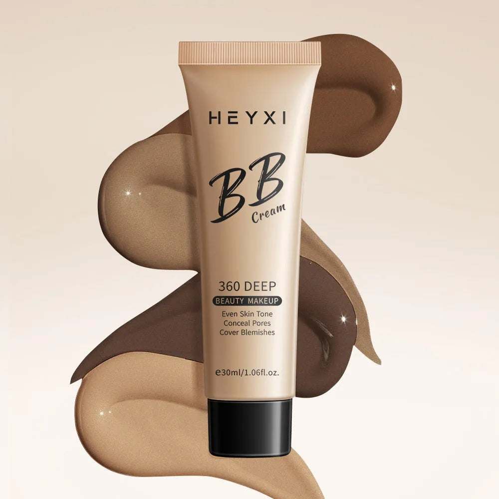 Waterproof BB cream makeup in four shade options with sweat-proof coverage