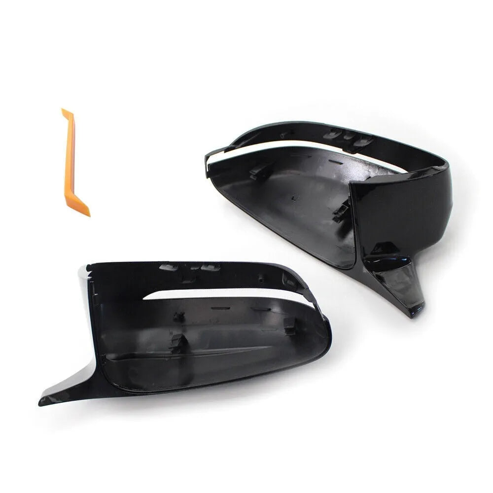 Bright black ABS rear view mirror shell set for BMW 3 Series G20 G28 G30 models