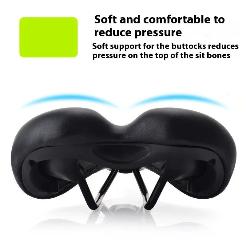 PU leather bike saddle cushion with hollow design, colour 3147, shown next to dimensions 270mm by 180mm.