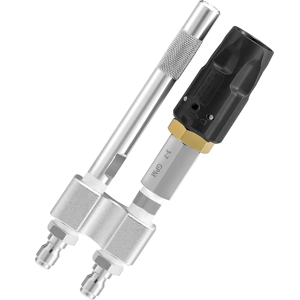 Stainless steel remote chemical nozzle for high pressure cleaning machine, 17cm length, single head