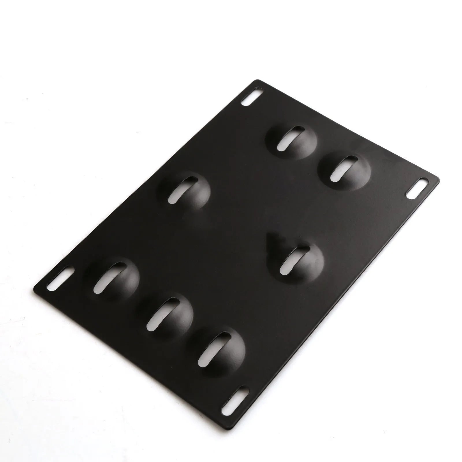 American license plate frame with integrated trailer hook for car modification, 21x10 cm metal construction