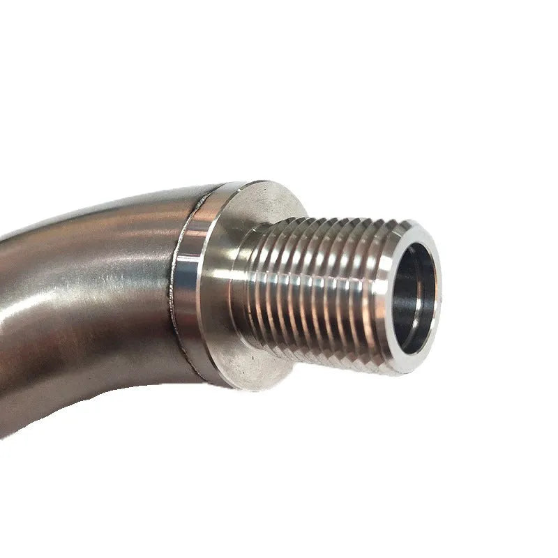 Car temperature sensor adapter with M18 x 1.5 thread and flow valve assembly