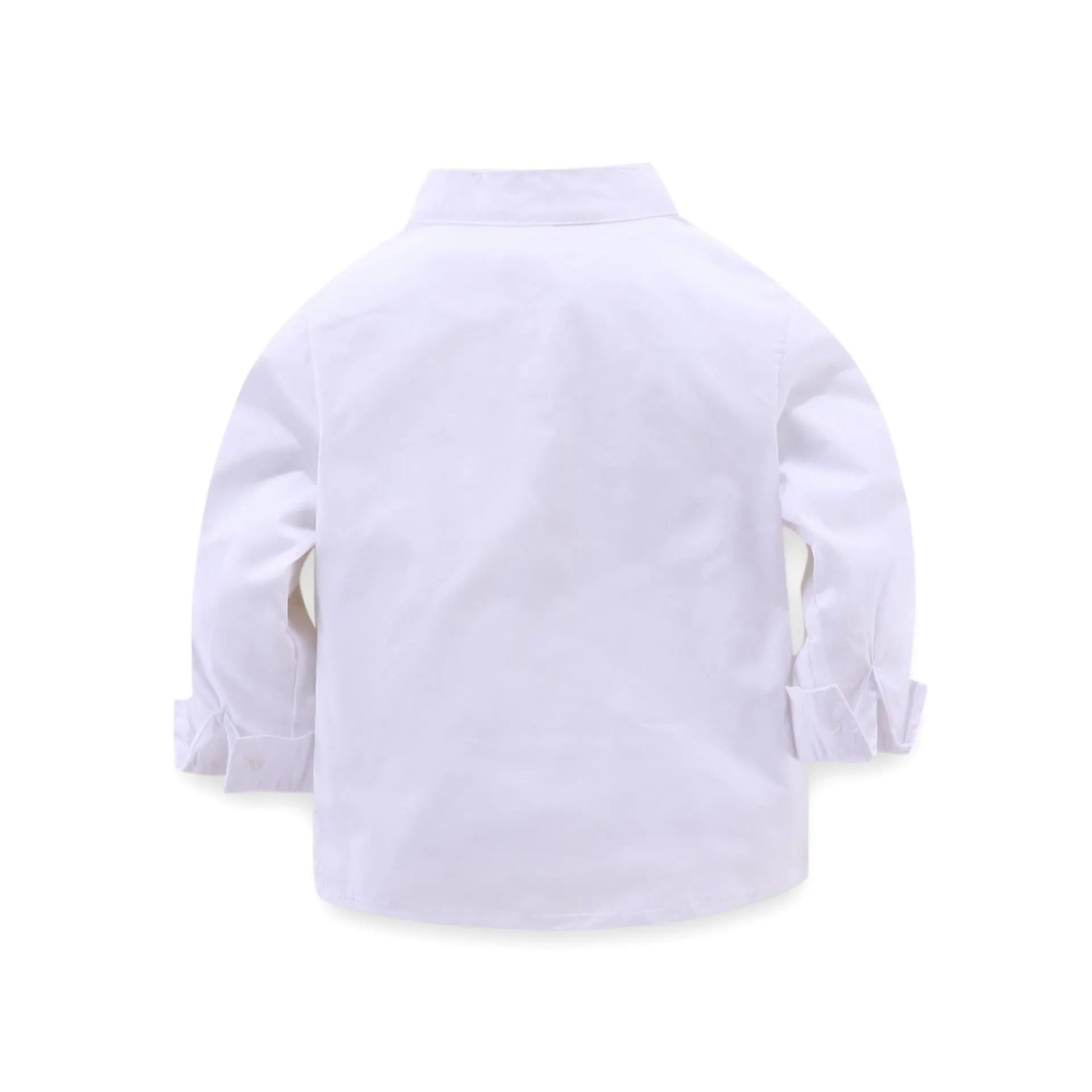 Plain blue boys' formal suit for children aged eight and over, in European-American style.
