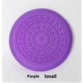 Plastic dog frisbee disc toy in multiple colour options for outdoor fetch games with pets