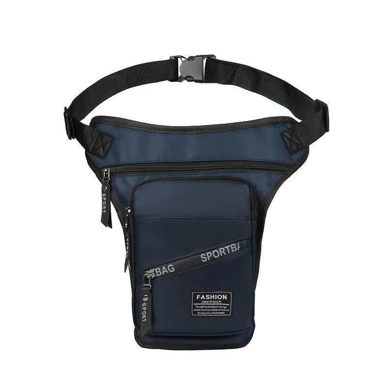 Men's outdoor cycling leg bag in nylon with waterproof anti-theft features