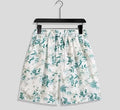Men's casual printed quick-drying shorts with geometric pattern, drawstring waist, in various colours – polyester blend beach shorts.