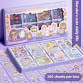 Children's sticker collection notebook with five cute theme packs for creative organisation