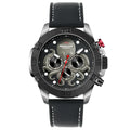 Men's octopus design waterproof quartz watch with luminous display in blue or black colour options