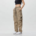 Men's retro workwear waterproof mountain trousers in black, cotton polyester blend, mid-waist