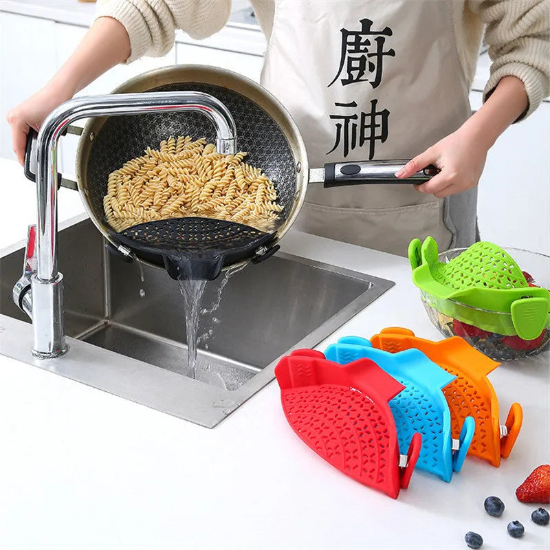 Silicone pot side drain stopper in modern minimalist style with sunshade leak-proof design