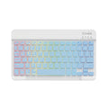 10-inch wireless Bluetooth keyboard with colourful LED backlighting for tablets and mobile devices