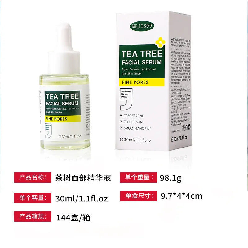 Tea Tree Facial Serum 30ml bottle nourishing moisturising facial liquid for all skin types
