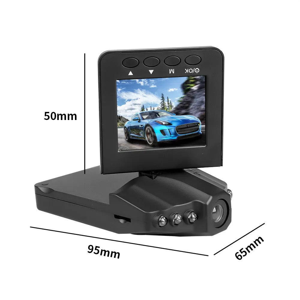 H198 HD six-light infrared night vision car dashboard camera DVR with aircraft nose design.