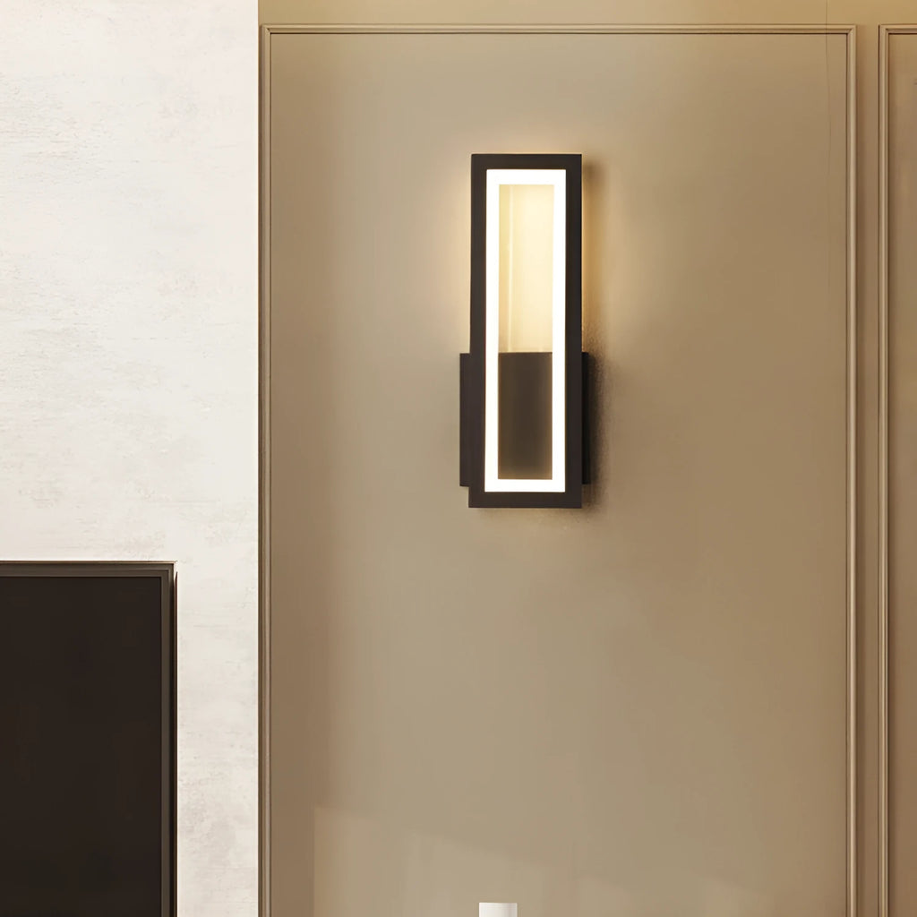 Personality Corridor Wall Light with Nordic PVC design in black, gold, or white finishes