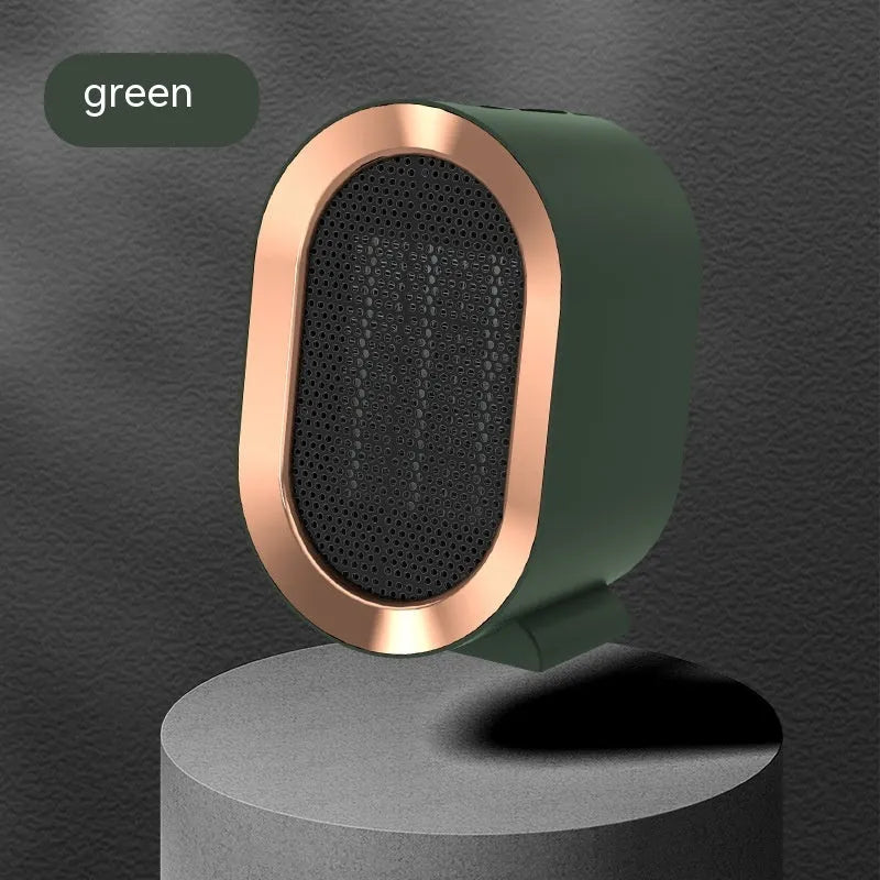 Desktop ceramic heater in choice of colours with mechanical two-speed controls