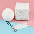 USB rechargeable electric cat toy with LED light-up ball and rotating feather attachment