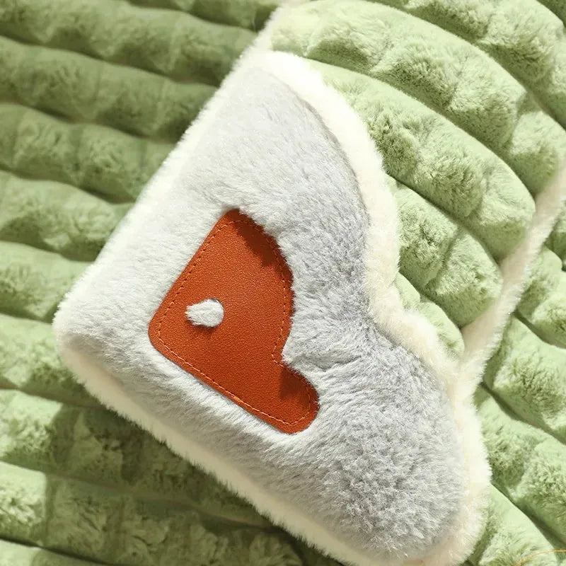 Washable dog mat with detachable cover in grey, shown on a wooden floor