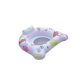 White luminous U-shaped PVC inflatable float on water