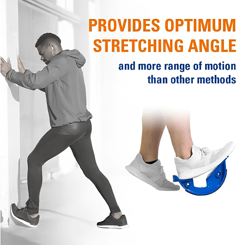 Treasure blue household leg stretching device with diagonal pedal design on ABS plastic base