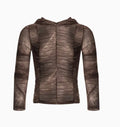 Boys' lightweight pleated shirt in ice silk polyester fabric, picture colour option, Asian sizing