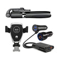 Car charger accessories set with USB adapter and connectors for vehicle use