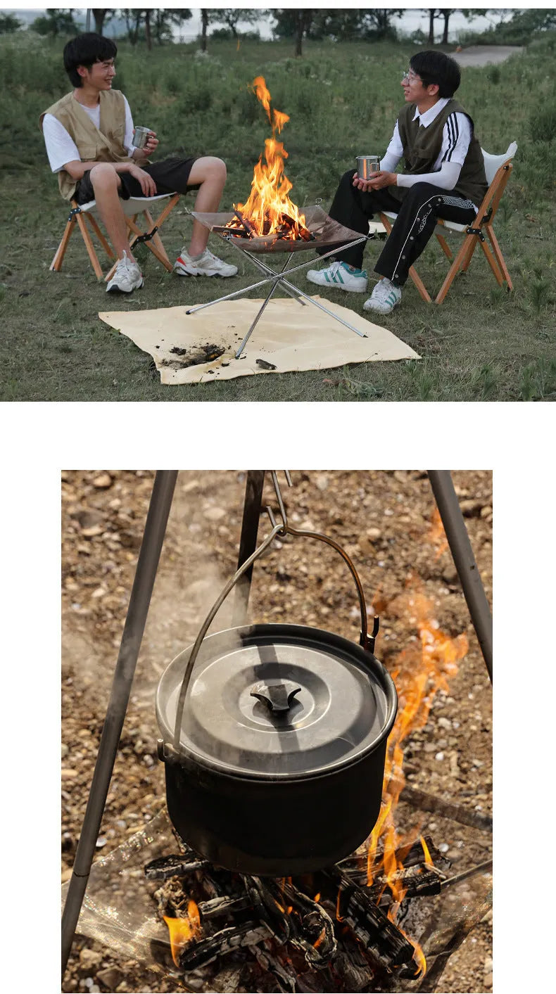 Stainless steel barbecue grill with included cooking net in silver finish