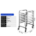 Stainless steel six-layer cake and bread cooling rack with 40x60cm frame