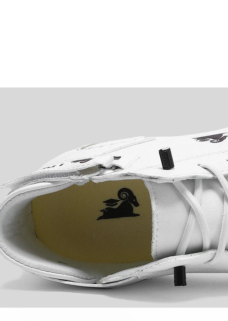 Men's khaki high-top ankle boots with a microfiber upper and rubber sole on a white background.
