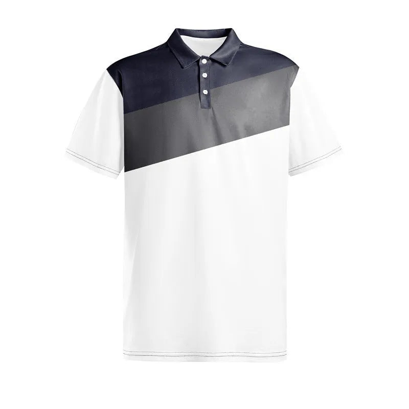 Men's loose fit short sleeve top with a colourful 3D digital printed pattern.
