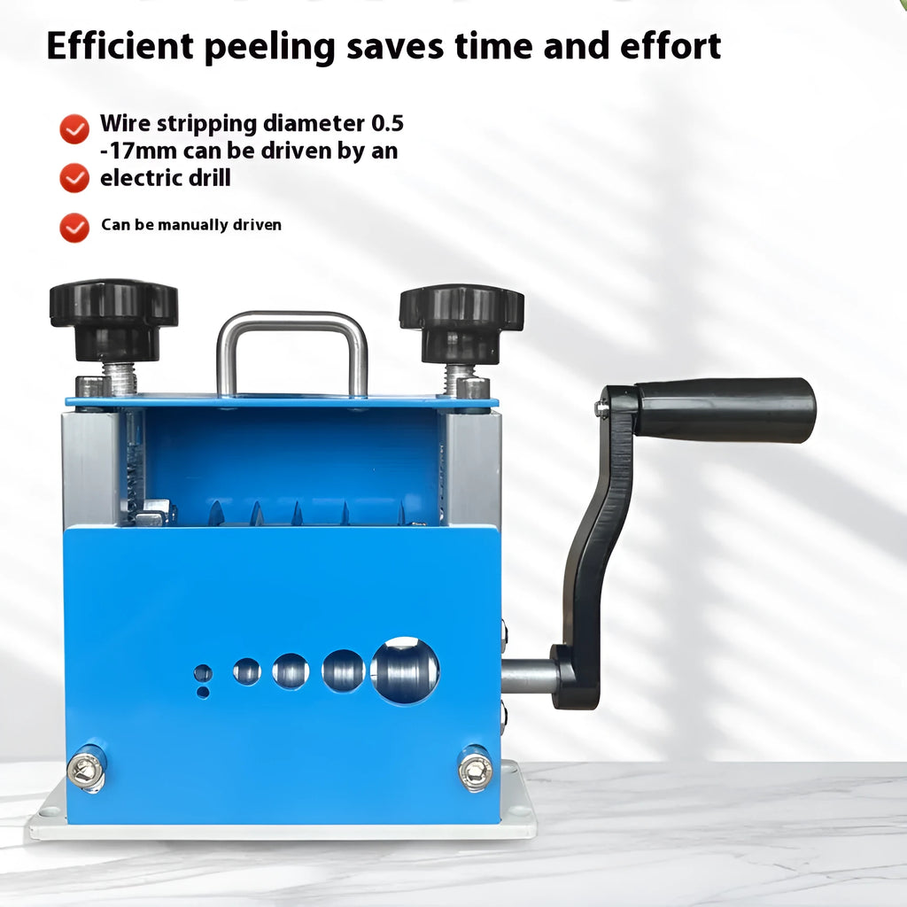 SD-017 manual wire stripping machine with metal body and adjustable blade for 0.5-17mm cables
