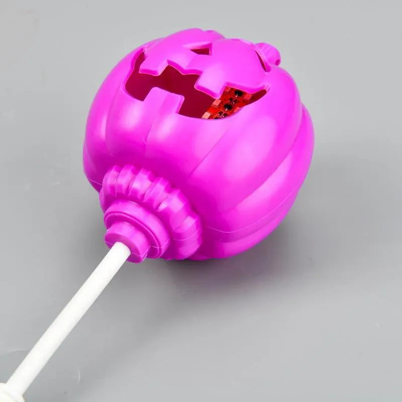 Pumpkin shaped decorative lamp with USB charging cable and colour selection options