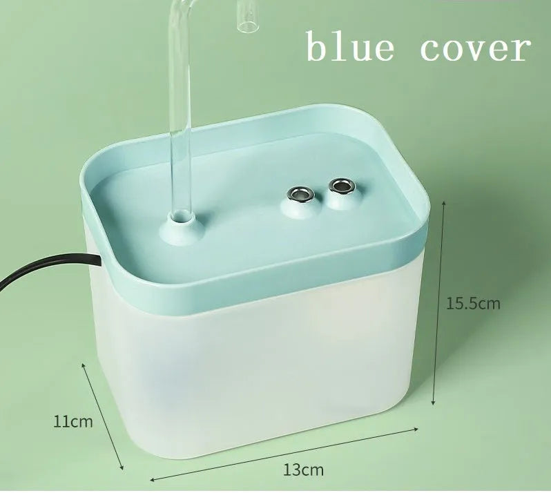 Automatic cat water fountain 1.5L USB mute pump recirculating filtering drinker bowl for cats and pets