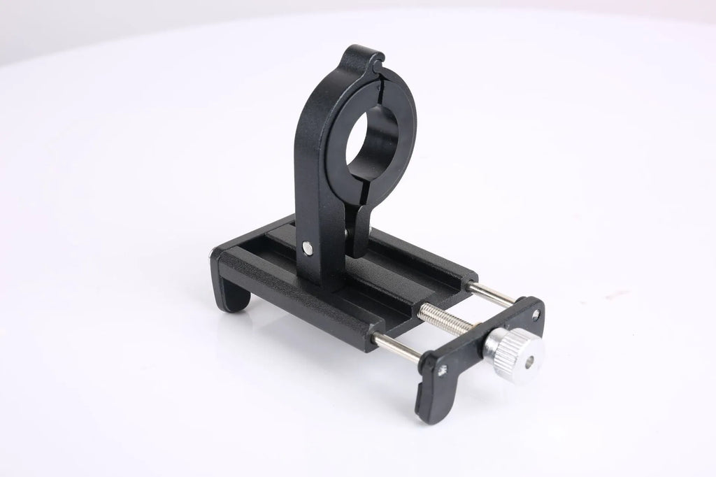 Aluminium alloy bicycle phone holder in black, red or titanium colour options
