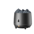 Black volcano-shaped ultrasonic humidifier and aromatherapy diffuser with USB cable