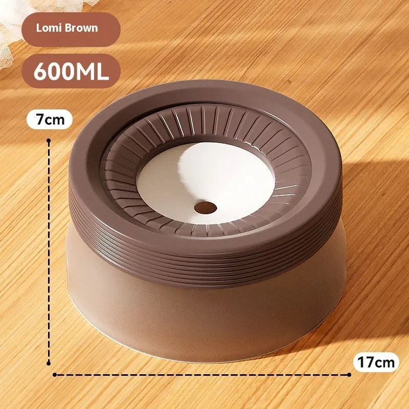 Green pet suspension bowl with non-wet mouth design for dogs and cats