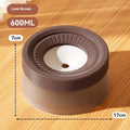 Green pet suspension bowl with non-wet mouth design for dogs and cats