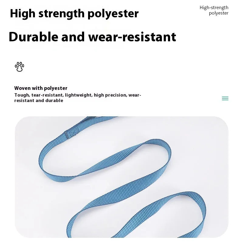 Solid colour polyester dog hand holding rope in various colours and sizes for pet walking