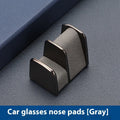 Zinc alloy car dashboard glasses clip holder in four colour options on vehicle dashboard
