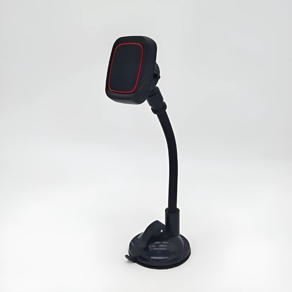 Universal car phone holder with air vent mount and long brush holder in hose black colour