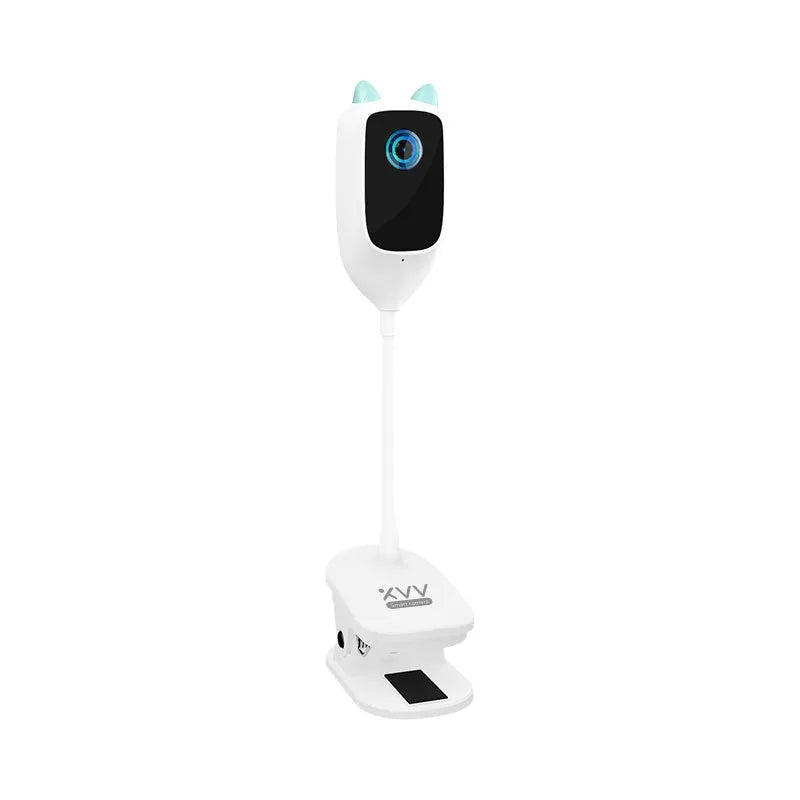 Xiaovv smart baby monitor white transparent 1080p night vision 150-degree wide angle camera frosted ABS shell