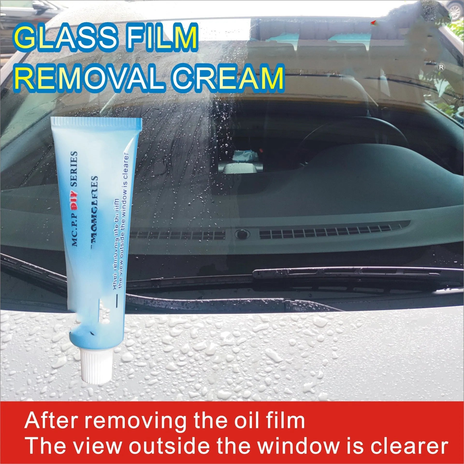 15ml automotive glass anti-fog spray bottle in white packaging with English labelling