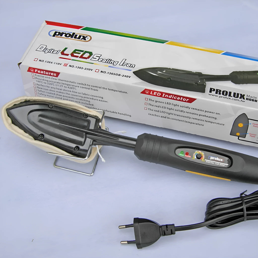 Electronic temperature control professional hair iron with PTFE-coated soleplate and adjustable 100-220°C settings