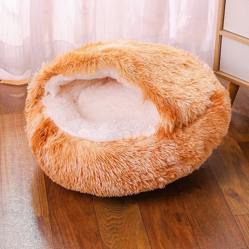 Waterproof cloth dog kennel in a semi-surrounded design showing a gradient colour option.