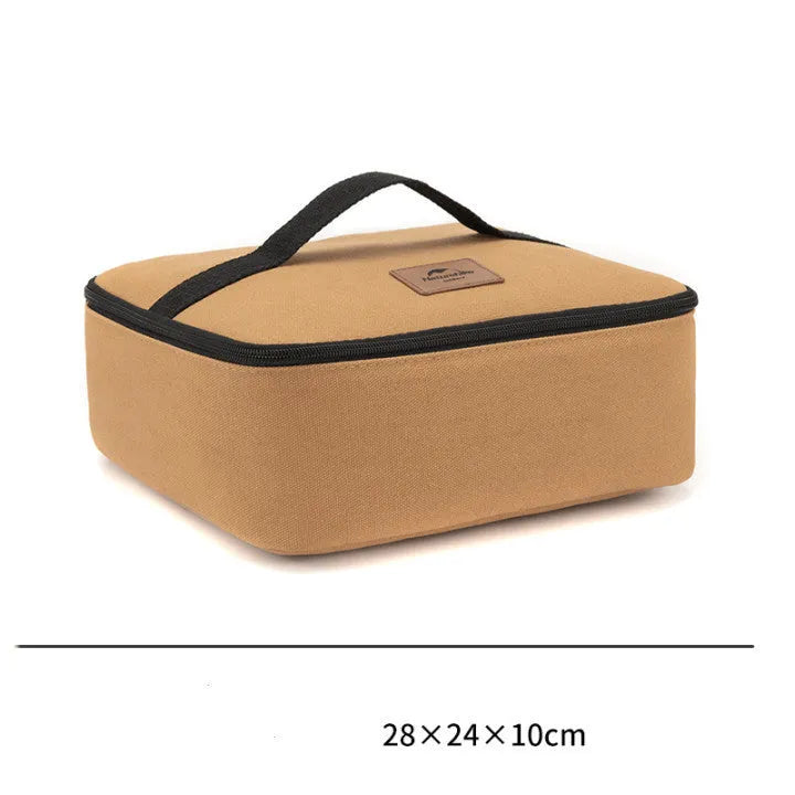 Thickened canvas camping bucket storage bag large 38x18cm 19.3L barrel shape with Oxford cloth lining