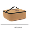 Thickened canvas camping bucket storage bag large 38x18cm 19.3L barrel shape with Oxford cloth lining