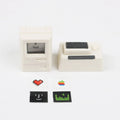 Transparent mechanical keyboard keycap with Macintosh retro styling